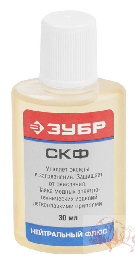 Флюс ЗУБР СКФ, пластиковый флакон, 30мл