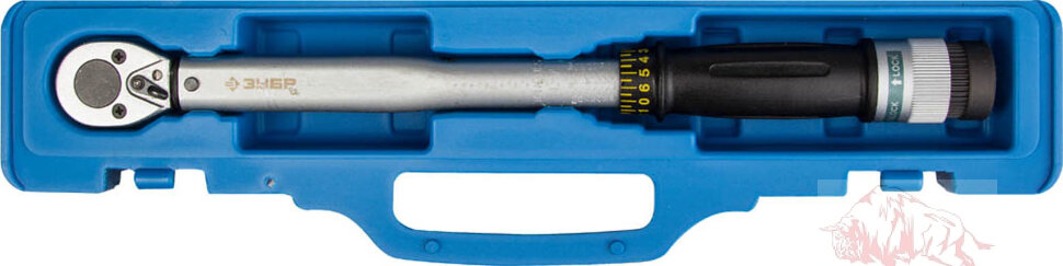 Ключ динамометрический с кольцевым фиксатором, точность +/- 4%, 3/8", 19 - 110 Нм, ЗУБР 64083-110