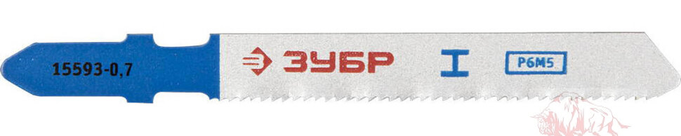 Полотна ЗУБР "ЭКСПЕРТ", T118G, для эл/лобзика, HSS, по металлу, T-хвостовик, шаг 0,7мм, 50мм, 2шт