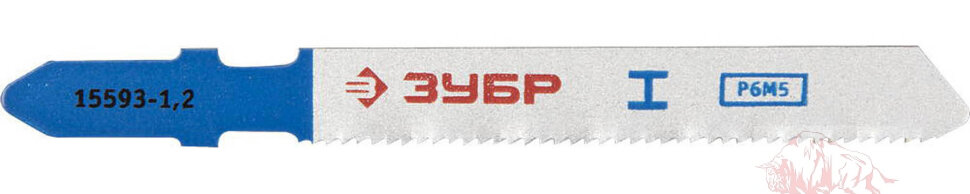 Полотна ЗУБР "ЭКСПЕРТ", T118A, для эл/лобзика, HSS, по металлу, T-хвостовик, шаг 1,2мм, 50мм, 2шт